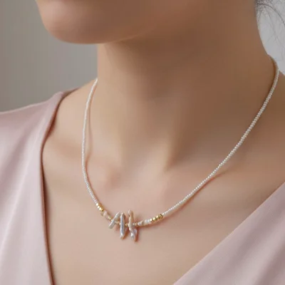 گردنبند سنگ دفرمه ترک