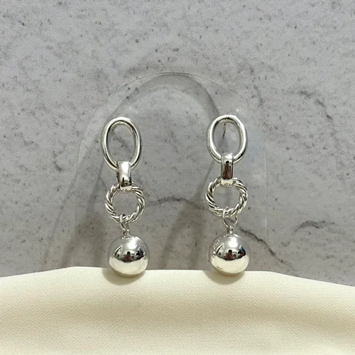 گوشواره سیلور توپی