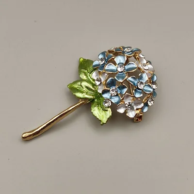 گل سینه مدل شکوفه آبی