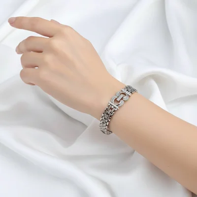 دستبند مجلسی سیلور ژوپینگ