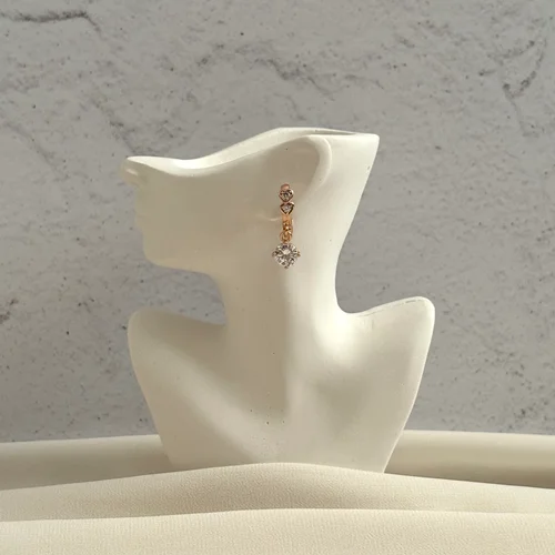 گوشواره تک کریستال ژوپینگ