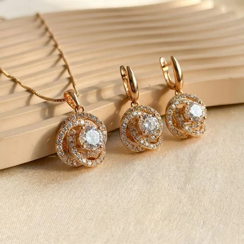 نیم ست فول نگین ژوپینگ