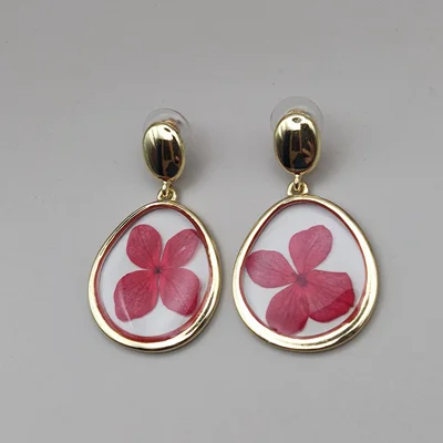 گوشواره اشک گل دار