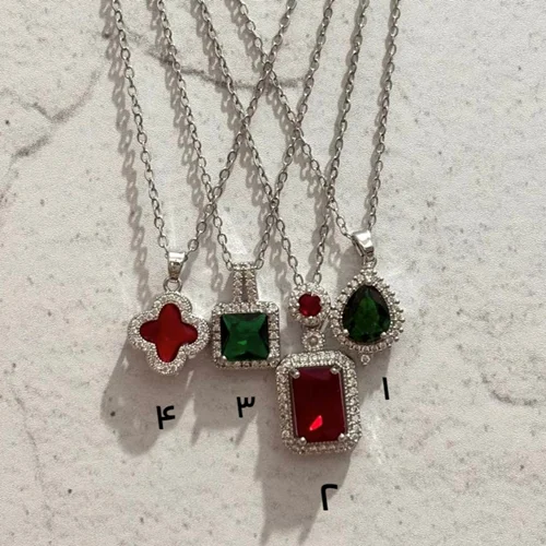 آویزهای نگین رنگی