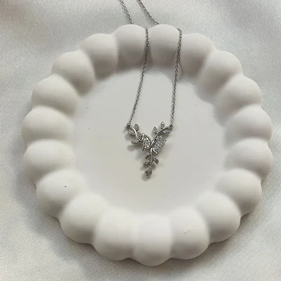 گردنبند سیلور پروانه‌ای ژوپینگ