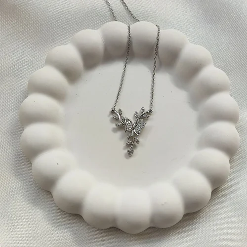 گردنبند سیلور پروانه‌ای ژوپینگ