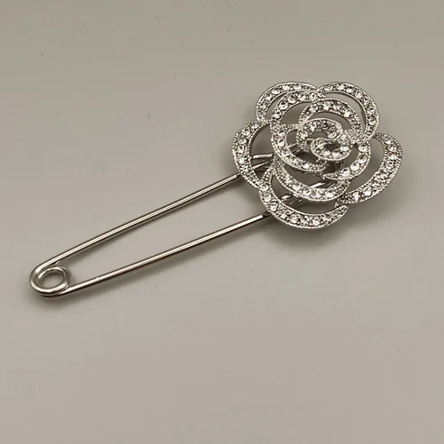 گل سینه مدل گل ونکلیف فول نگین