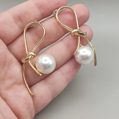 گوشواره گره و مروارید